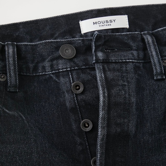 MOUSSY Northville Straight Black Vintage Washed Jeans Sz 24 x 29 - Picture 6 of 6
